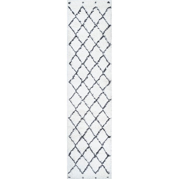 Cami Moroccan Style Diamond Shag Area Rug